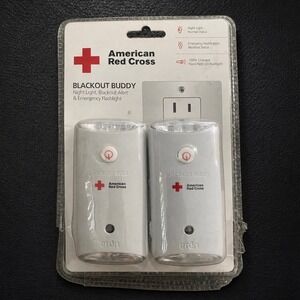 Eton American Red Cross Blackout Buddy Emergency Flashlight Night Light 2-Pack